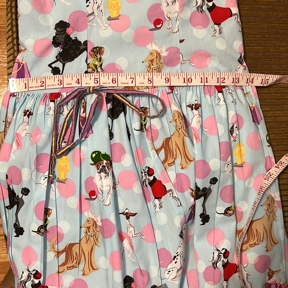 Cute Dress-Small-Designed w/dogs for animal lovers-Cleaned & Pressed-Vintage - Picture 13 of 15